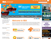 Tablet Screenshot of iiba.org