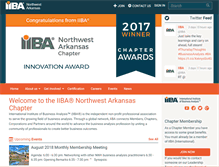 Tablet Screenshot of northwestarkansas.iiba.org