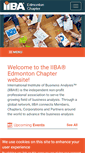 Mobile Screenshot of edmonton.iiba.org