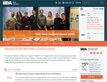 Tablet Screenshot of newzealand.iiba.org