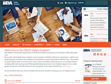 Tablet Screenshot of dallas.iiba.org