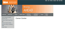 Tablet Screenshot of careercenter.iiba.org